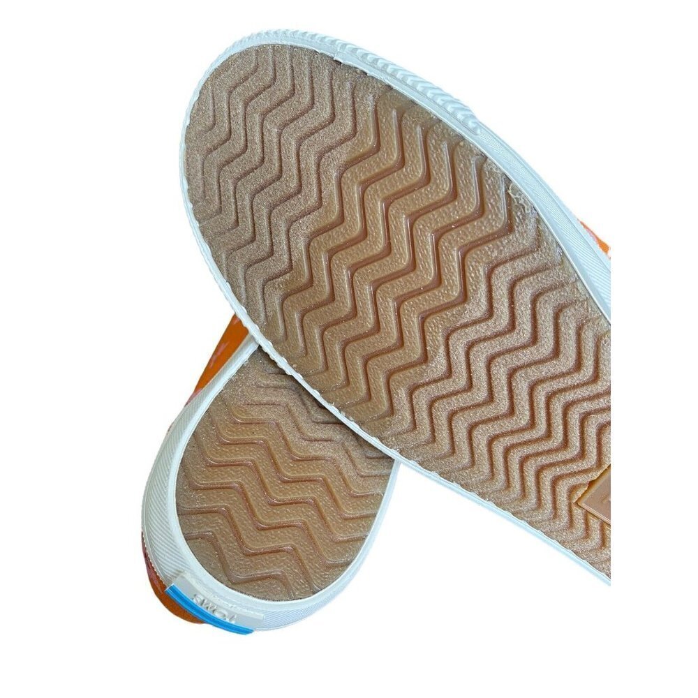 Toms Womens Carmel Persimmon‎ Spring Floral Orange Canvas Sneaker sz 7 NEW - Picture 8 of 9